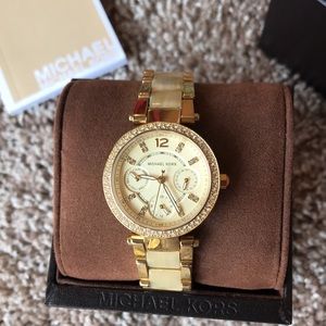 Gold Michael Kors watch